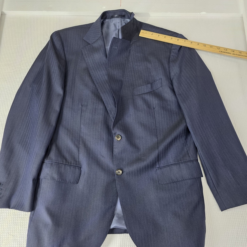 Suitsupply 112 AB10 Navy Wool Blazer 46R | Vitale Barberis Canonico Italy 110s - Picture 8 of 16